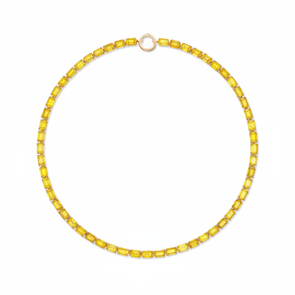 Nexus Tennis Necklace – Yellow Sapphire