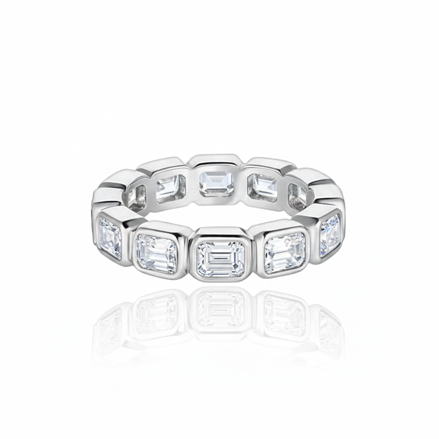 Nexus Lateral Eternity Ring – White Diamond