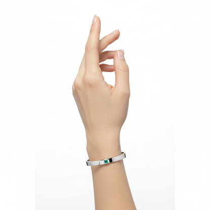 Aria Uno Elemental Bangle – Light Pink Sapphire