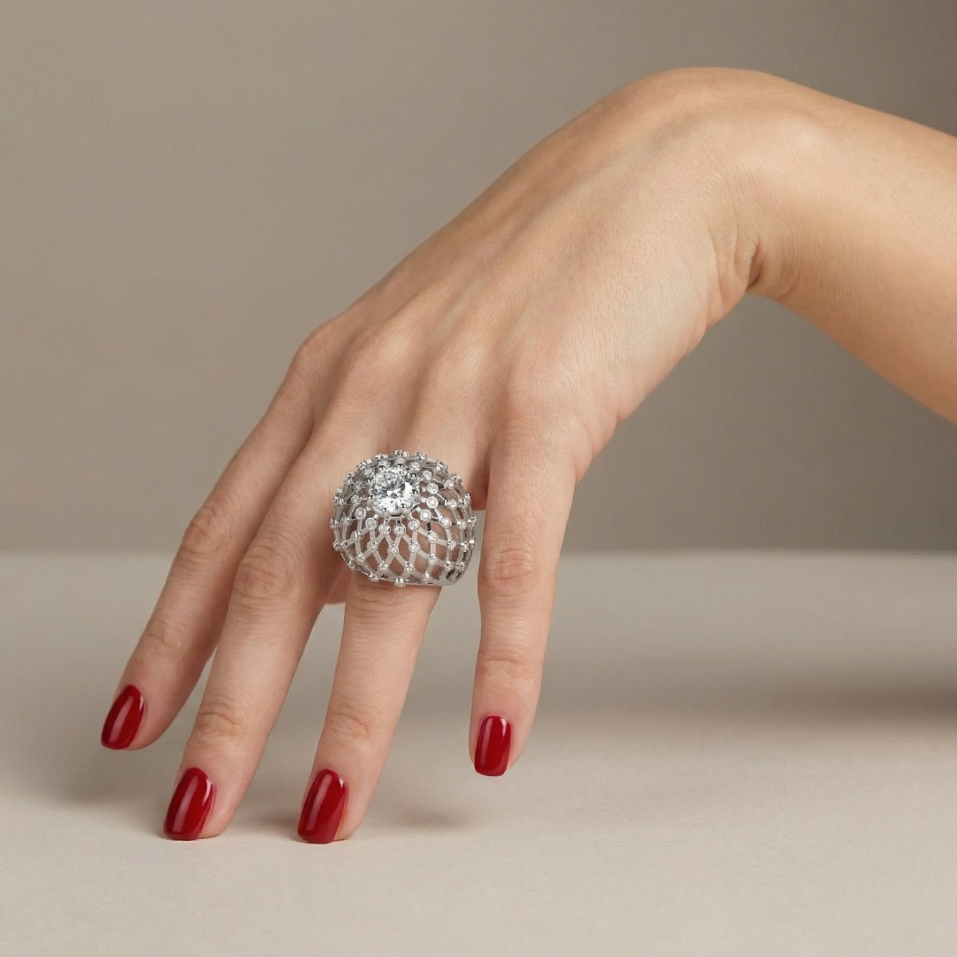 Juno Majestic Ring – White Diamond