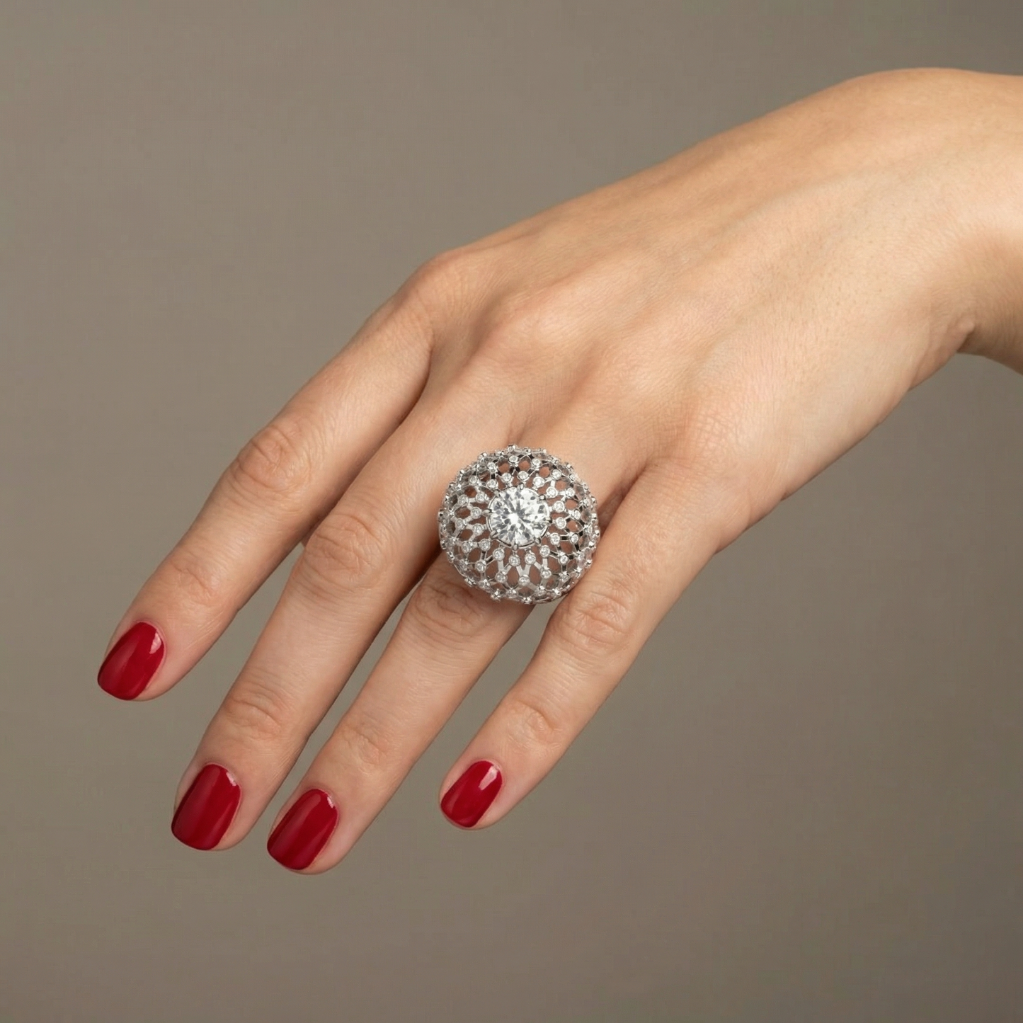 Juno Majestic Ring – White Diamond