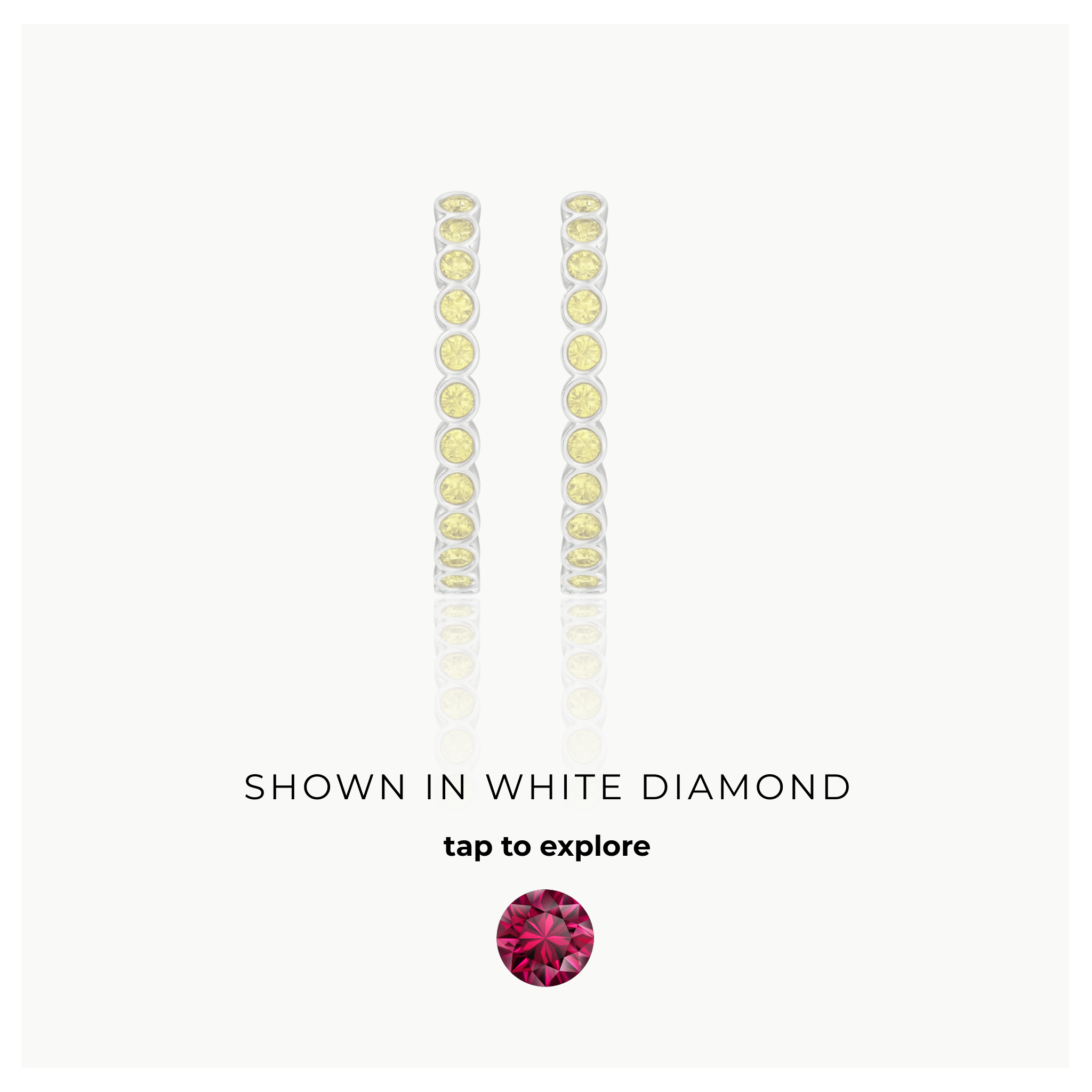 Forma Grande Hoop Earrings – Red Ruby