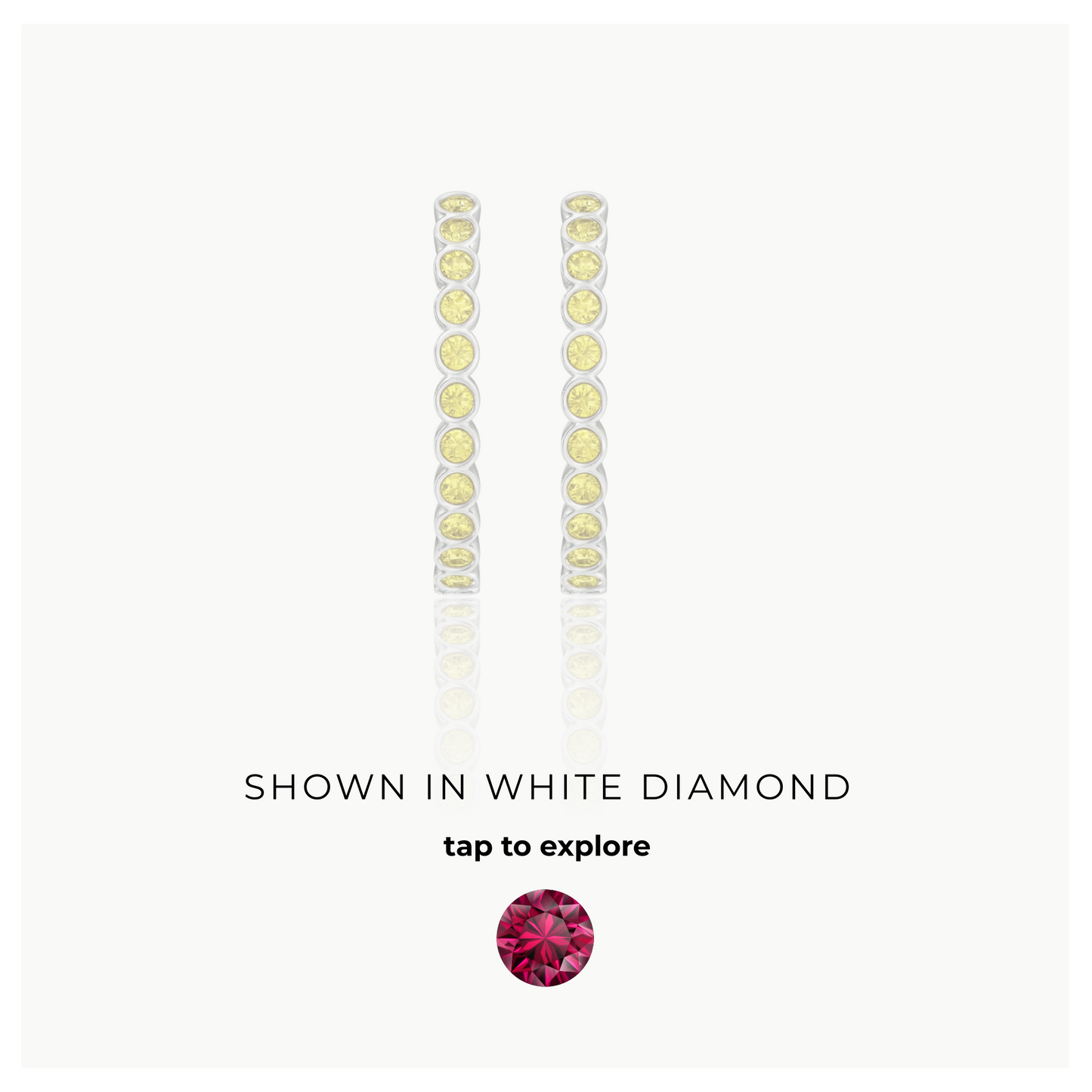 Forma Grande Hoop Earrings – Red Ruby