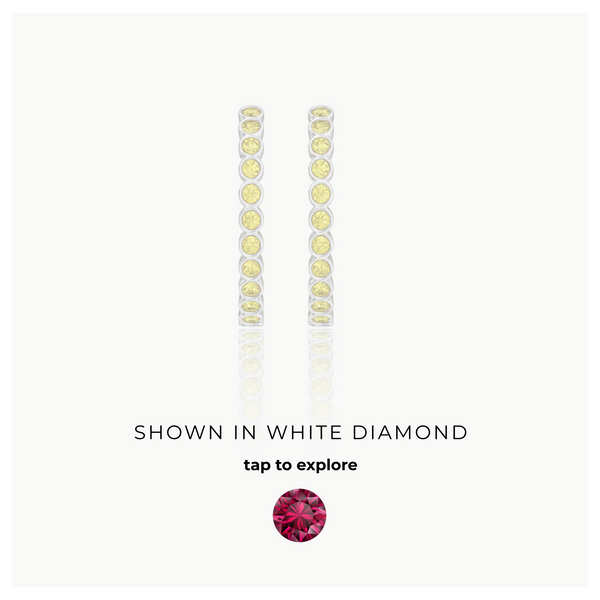Forma Grande Hoop Earrings – Red Ruby