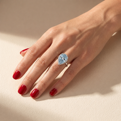 Nova Principessa Ring – Light Blue Aquamarine