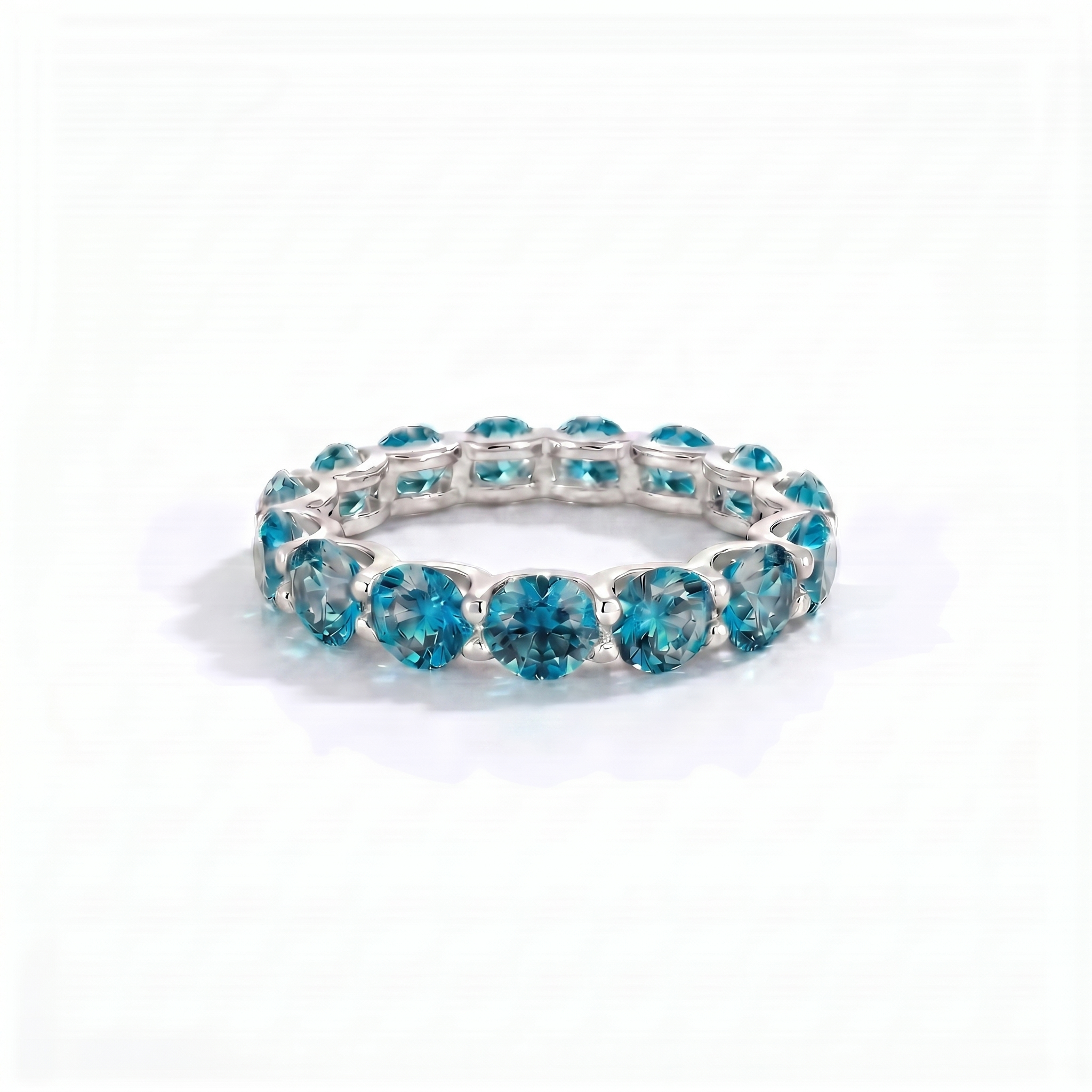 Linea Maxi Ring – Teal Blue Spinel
