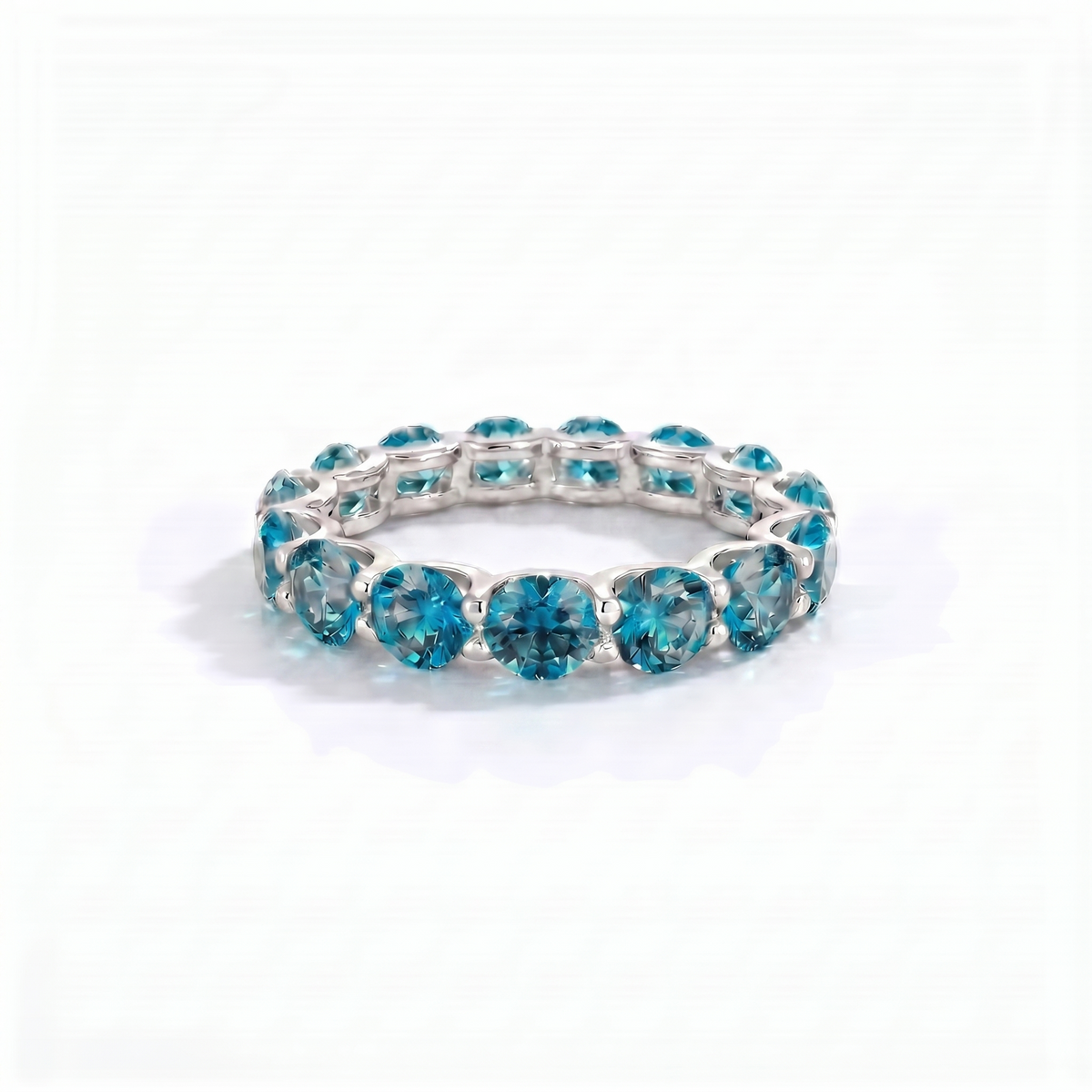 Linea Maxi Ring – Teal Blue Spinel