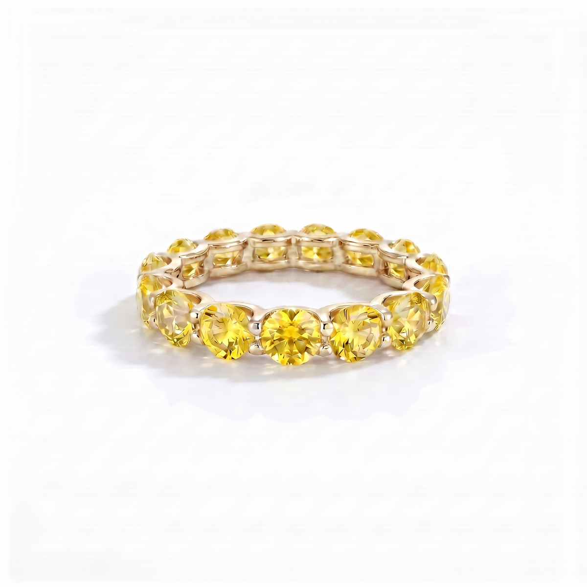Linea Maxi Ring – Yellow Sapphire