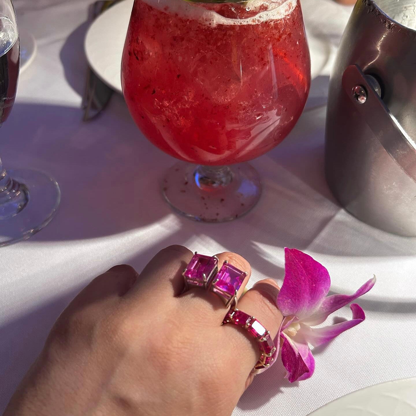 Nexus Tennis Ring – Light Pink Sapphire