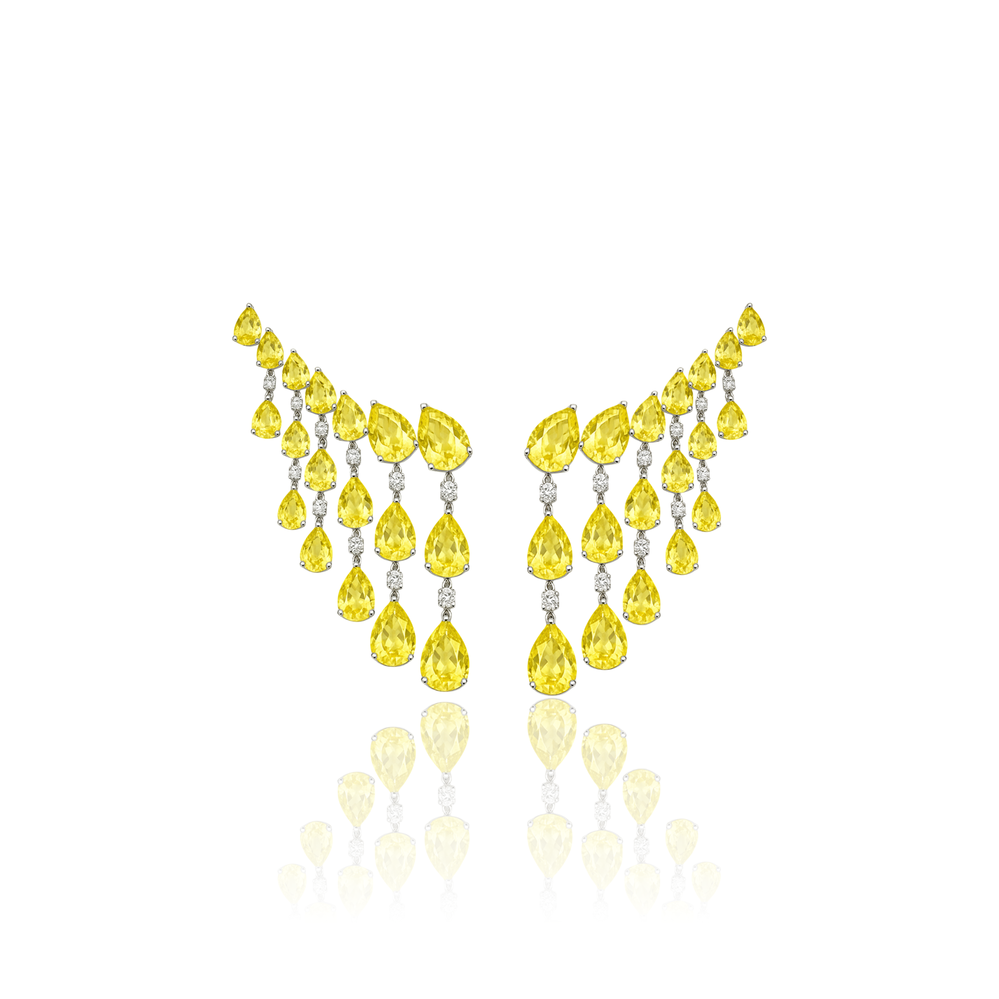 Nova Fringe Earrings – Yellow Sapphire