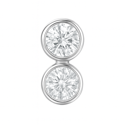 Forma Grande Hoop Earrings – White Diamond