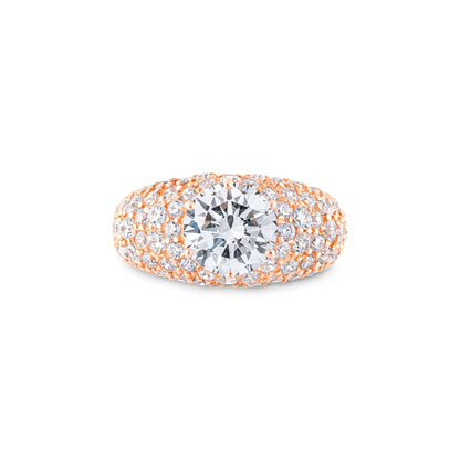 Juno Pavé Grand Dome Ring – White Diamond