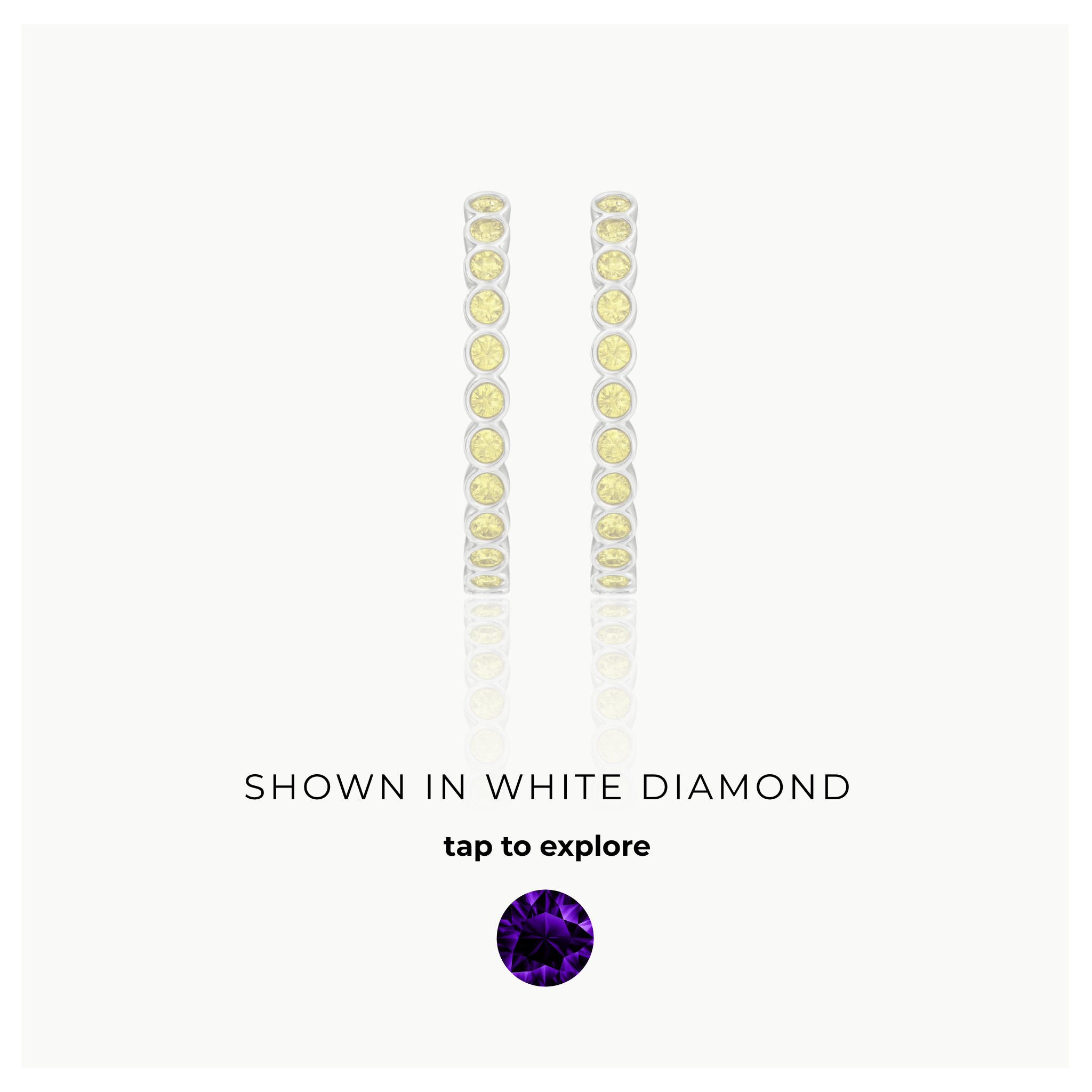 Forma Grande Hoop Earrings – Purple Sapphire