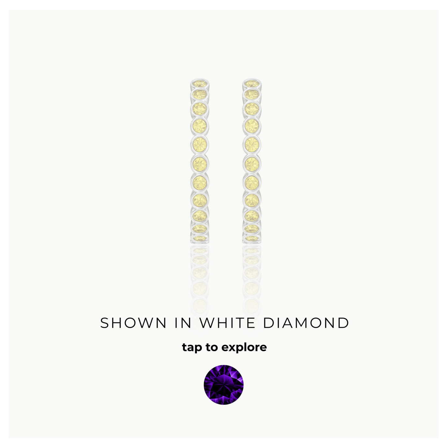 Forma Grande Hoop Earrings – Purple Sapphire