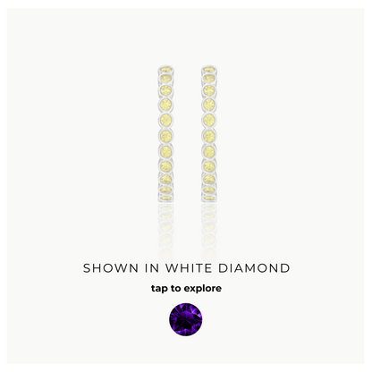 Forma Grande Hoop Earrings – Purple Sapphire
