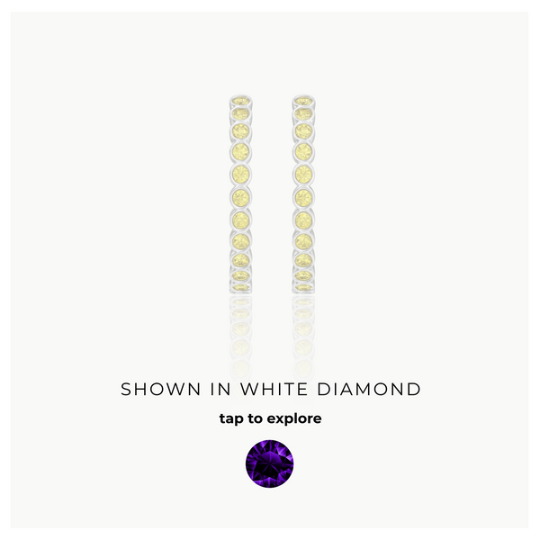 Forma Grande Hoop Earrings – Purple Sapphire