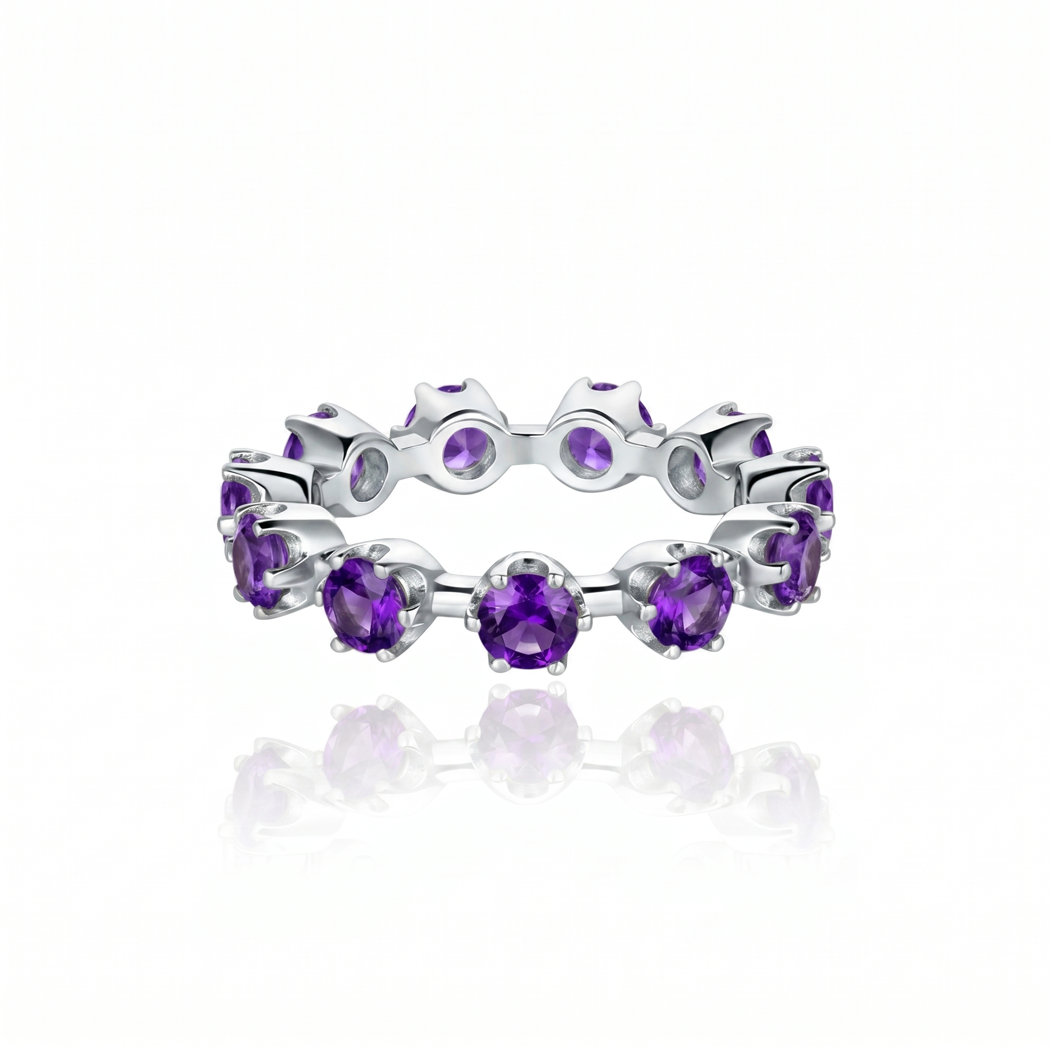Linea Maxi Station Ring – Purple Sapphire