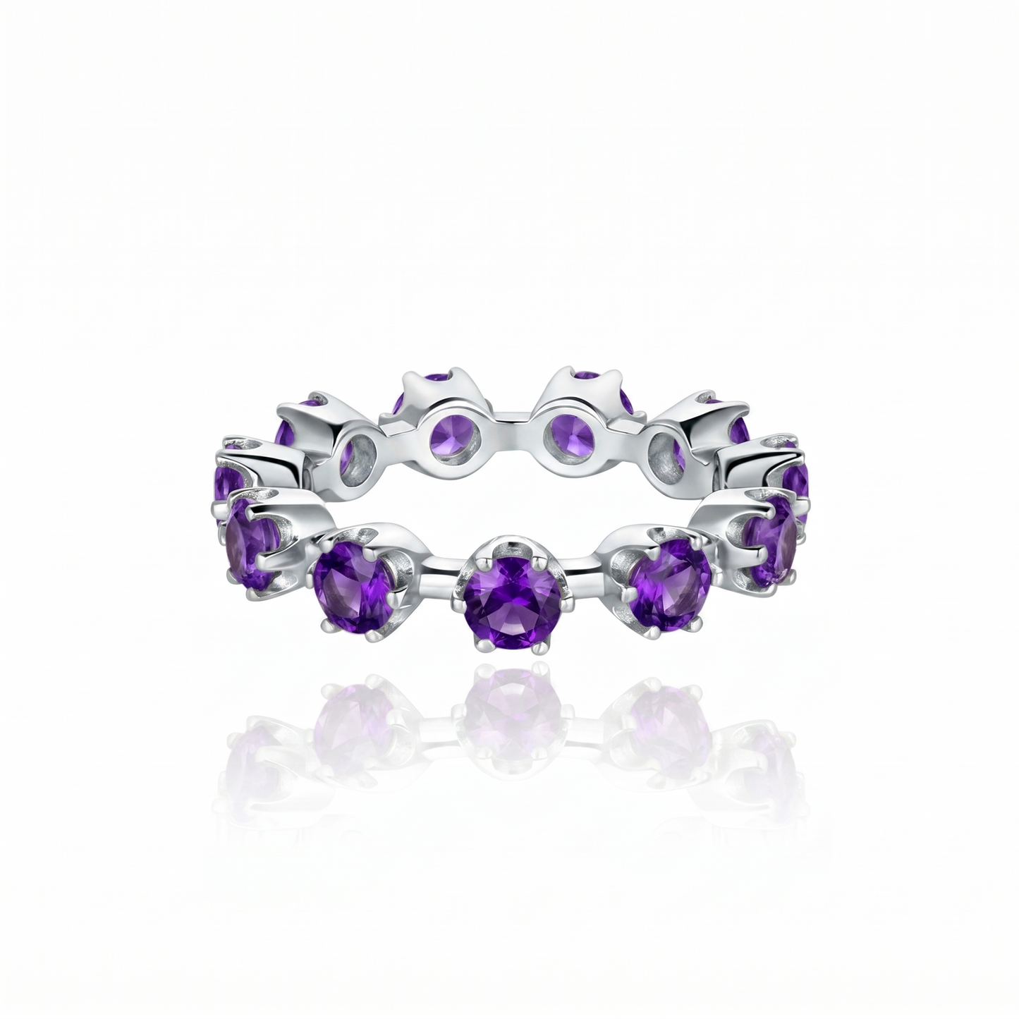 Linea Maxi Station Ring – Purple Sapphire