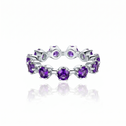 Linea Maxi Station Ring – Purple Sapphire