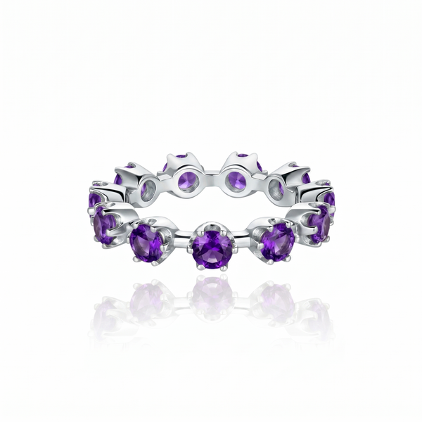 Linea Maxi Station Ring – Purple Sapphire