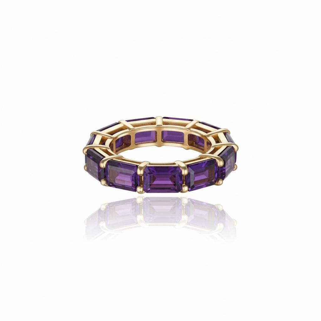 Nexus Tennis Ring – Purple Sapphire