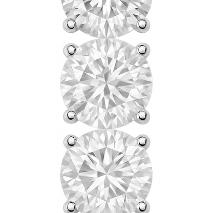 Juno Tennis Line Earrings – White Diamond