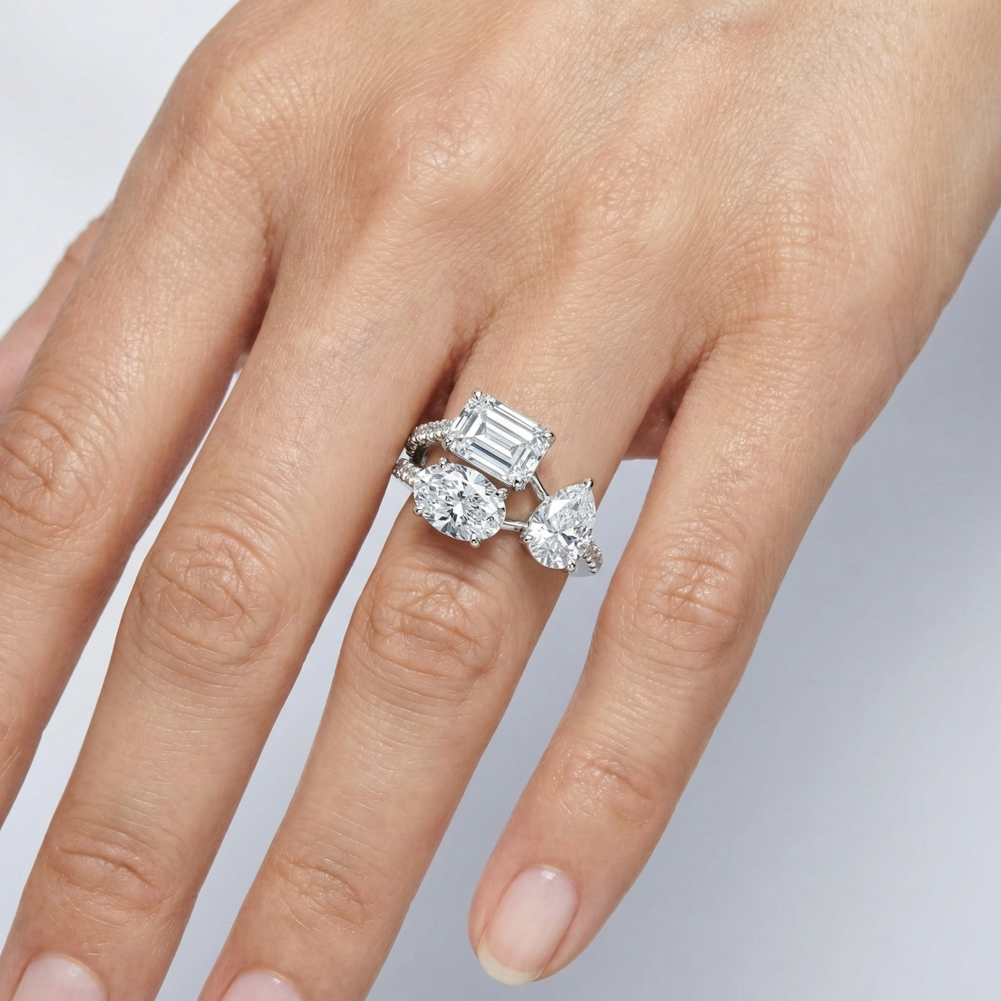 Nova Trio Ring – White Diamond