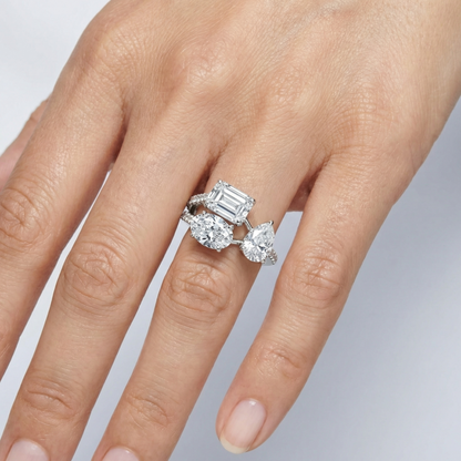 Nova Trio Ring – White Diamond