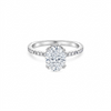 Velara Pavé Solitaire Ring – White Diamond
