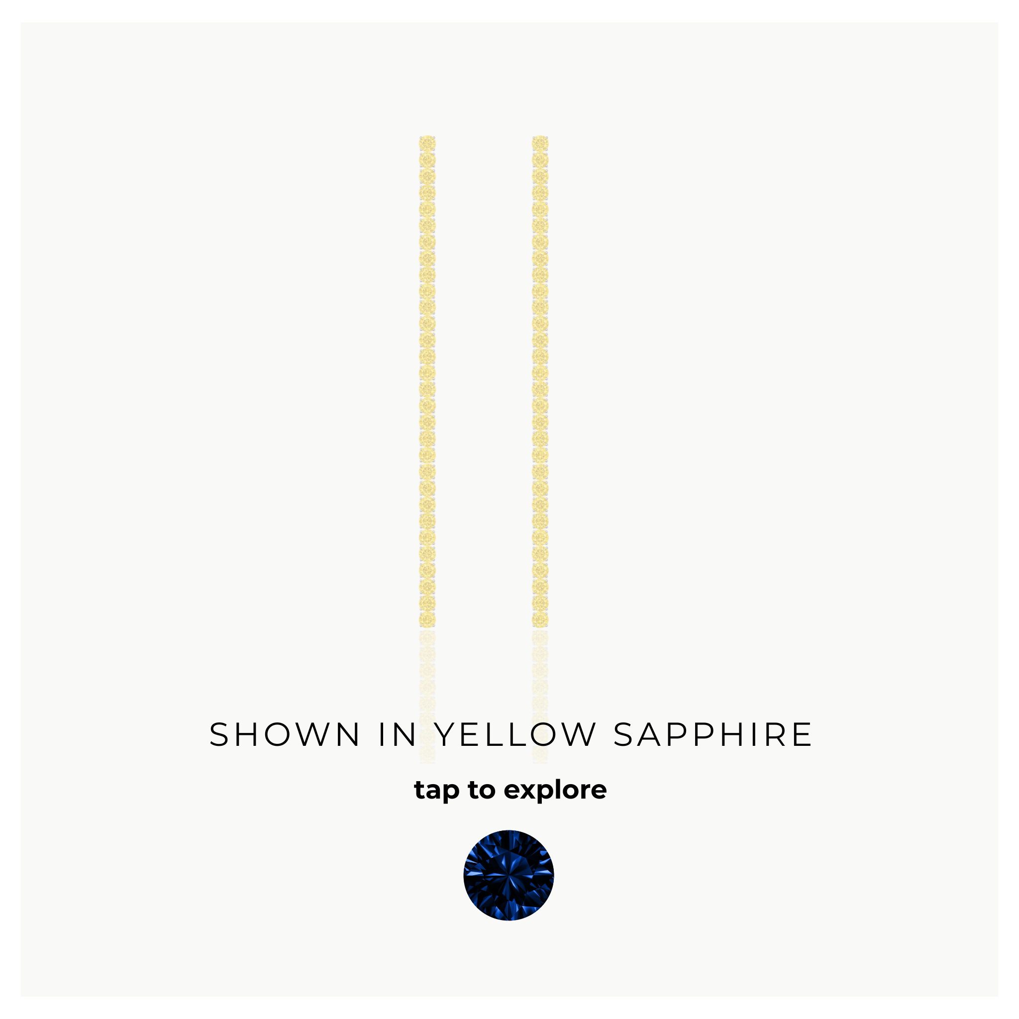 Juno Tennis Line Earrings – Blue Sapphire