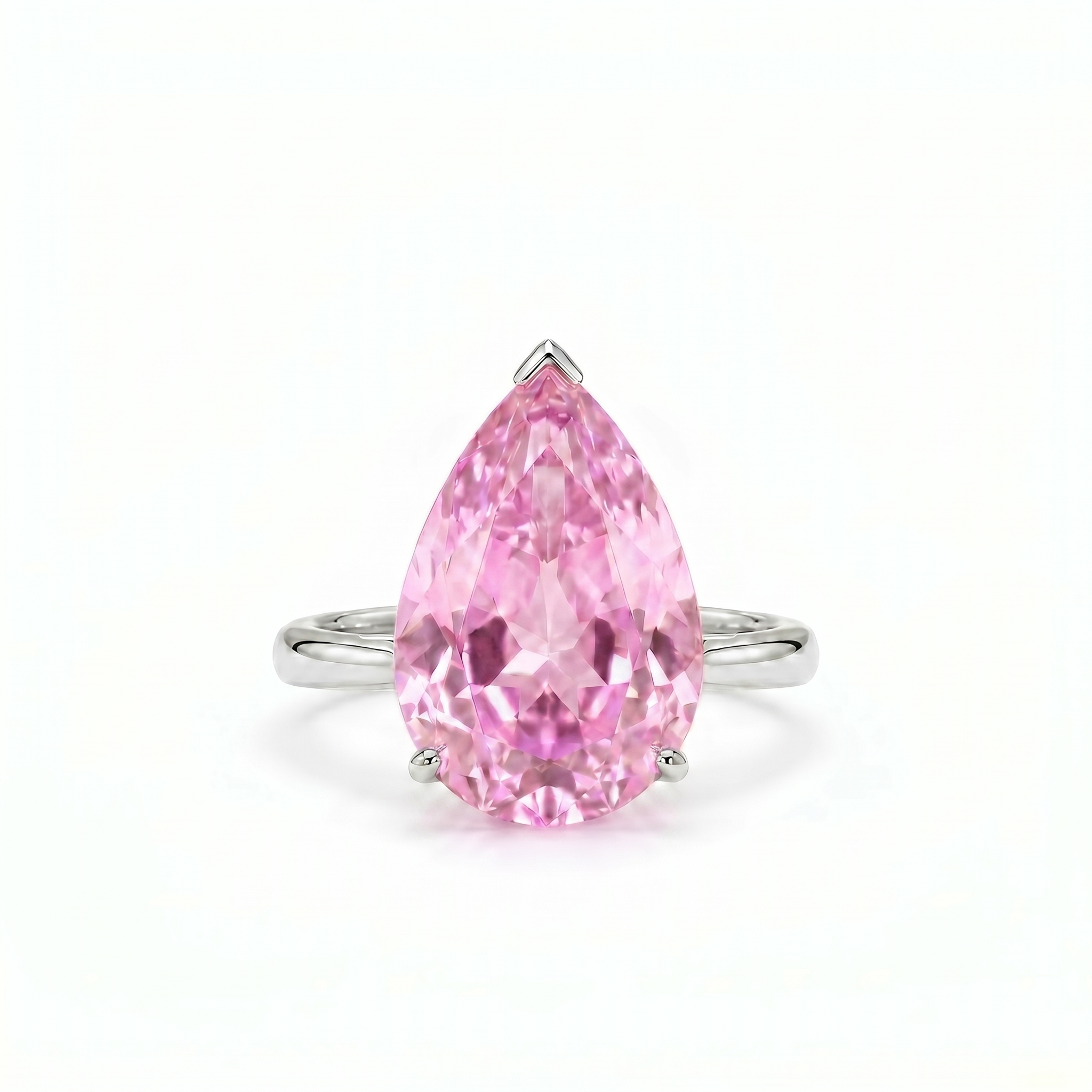 Nova Bold Solitaire Ring – Light Pink Sapphire