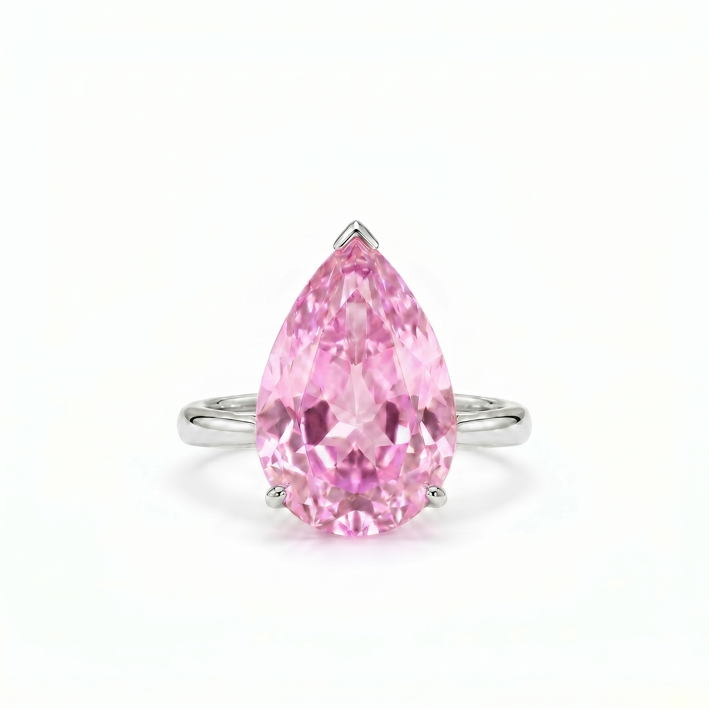 Nova Bold Solitaire Ring – Light Pink Sapphire