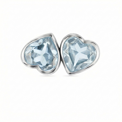 Amore Double Signet Ring – Light Blue Aquamarine