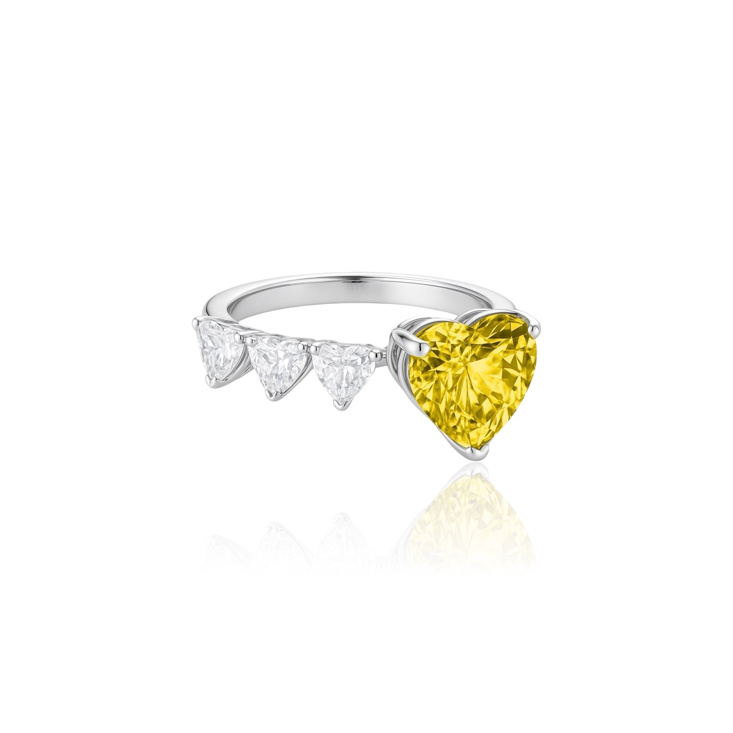 Amore Open Ring – Yellow Sapphire