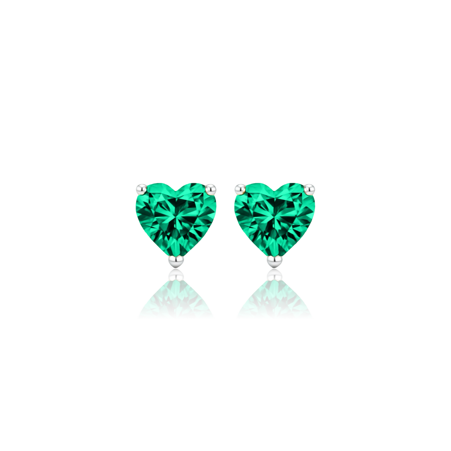 Amore Grande Stud Earrings – Colombian Green Emerald