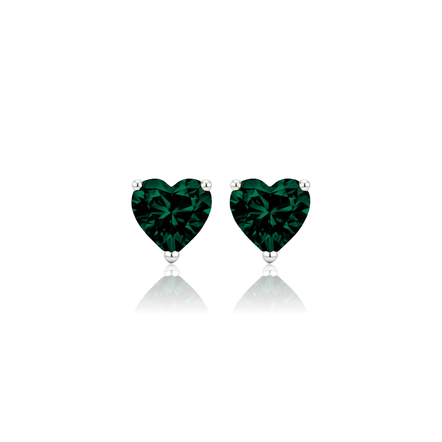 Amore Grande Stud Earrings – Zambian Green Emerald