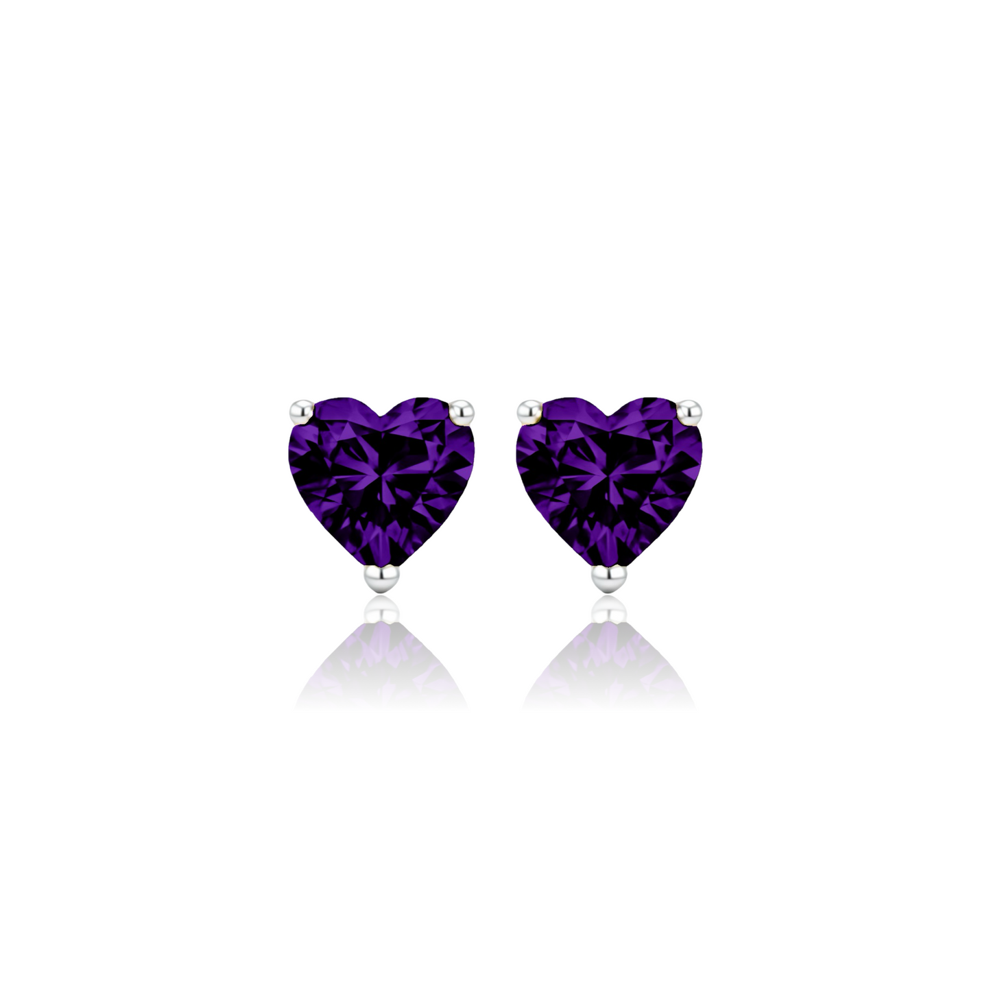 Amore Grande Stud Earrings – Purple Amethyst