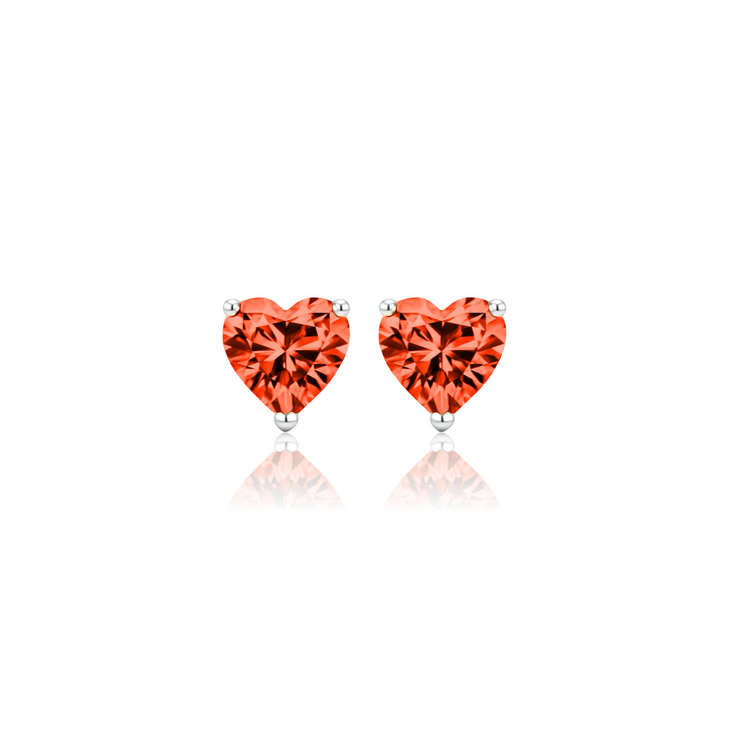Amore Grande Stud Earrings – Orange Padparadscha Sapphire