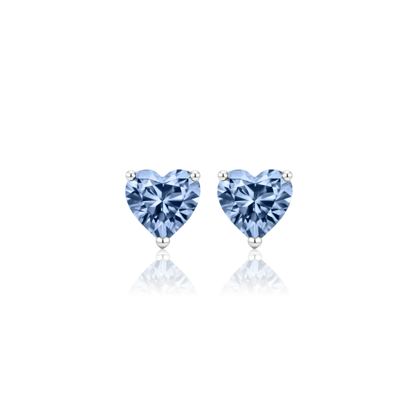 Amore Grande Stud Earrings – Light Blue Aquamarine