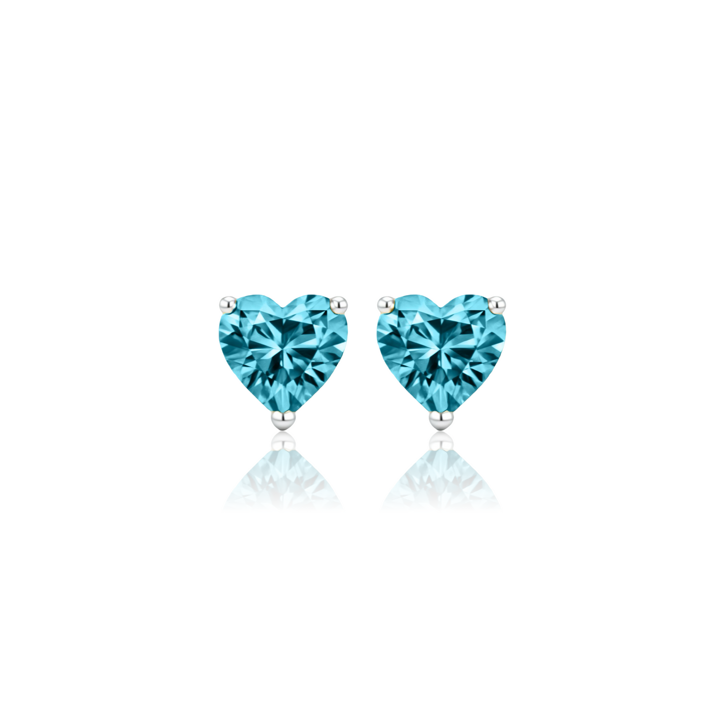 Amore Grande Stud Earrings – Teal Blue Spinel