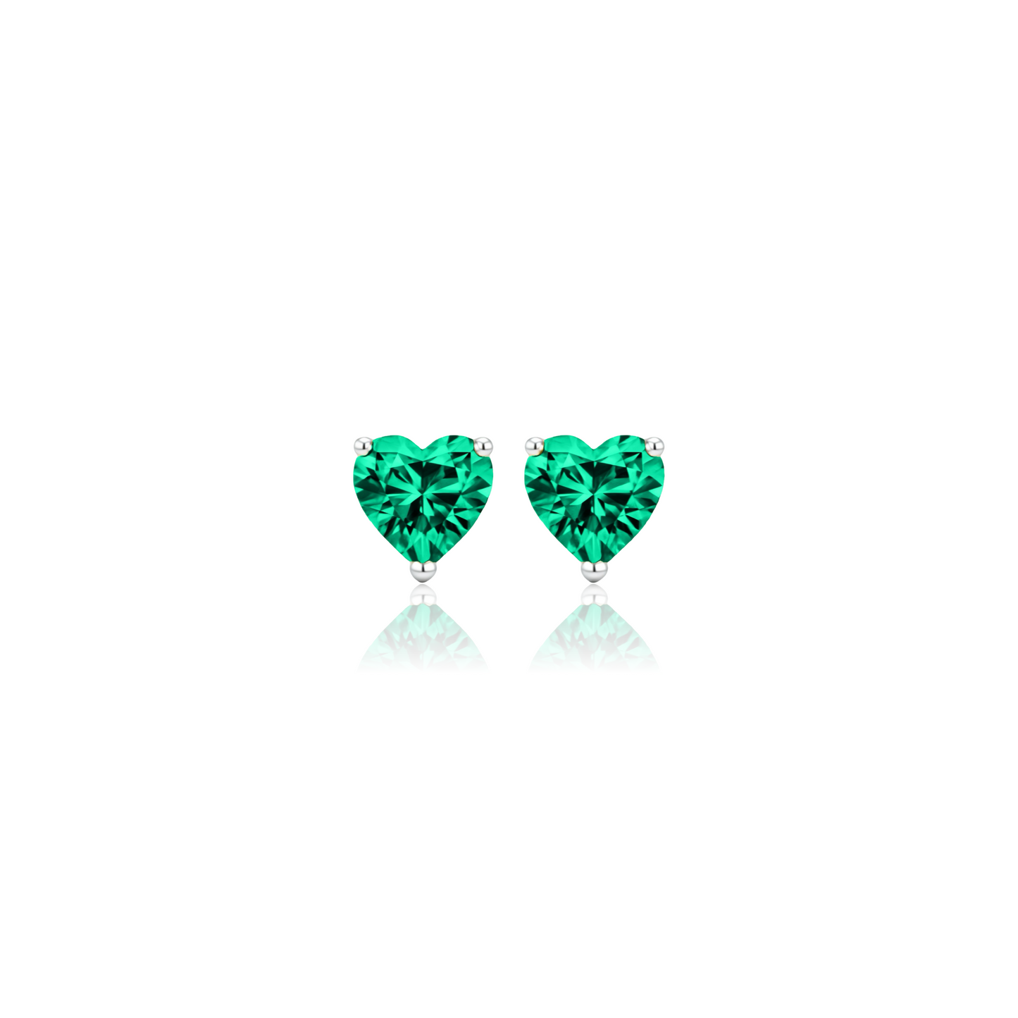 Amore Grande Stud Earrings – Colombian Green Emerald