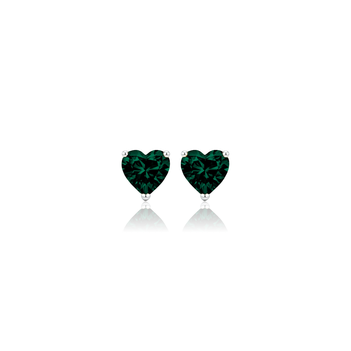 Amore Grande Stud Earrings – Zambian Green Emerald