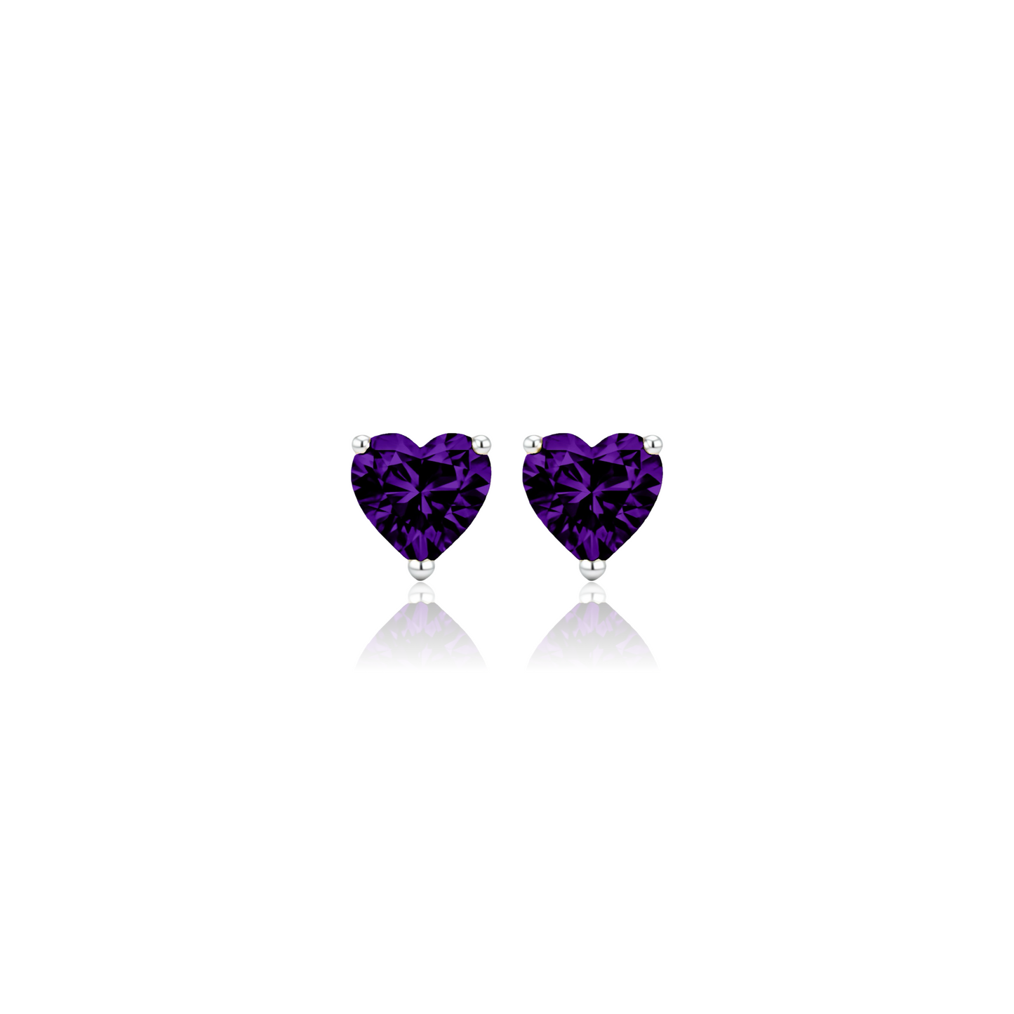 Amore Grande Stud Earrings – Purple Amethyst