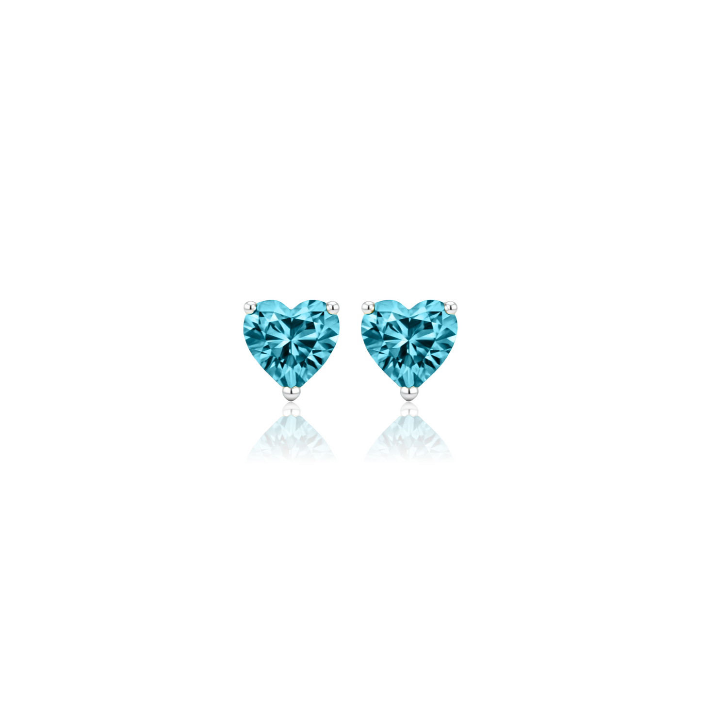 Amore Grande Stud Earrings – Teal Blue Spinel