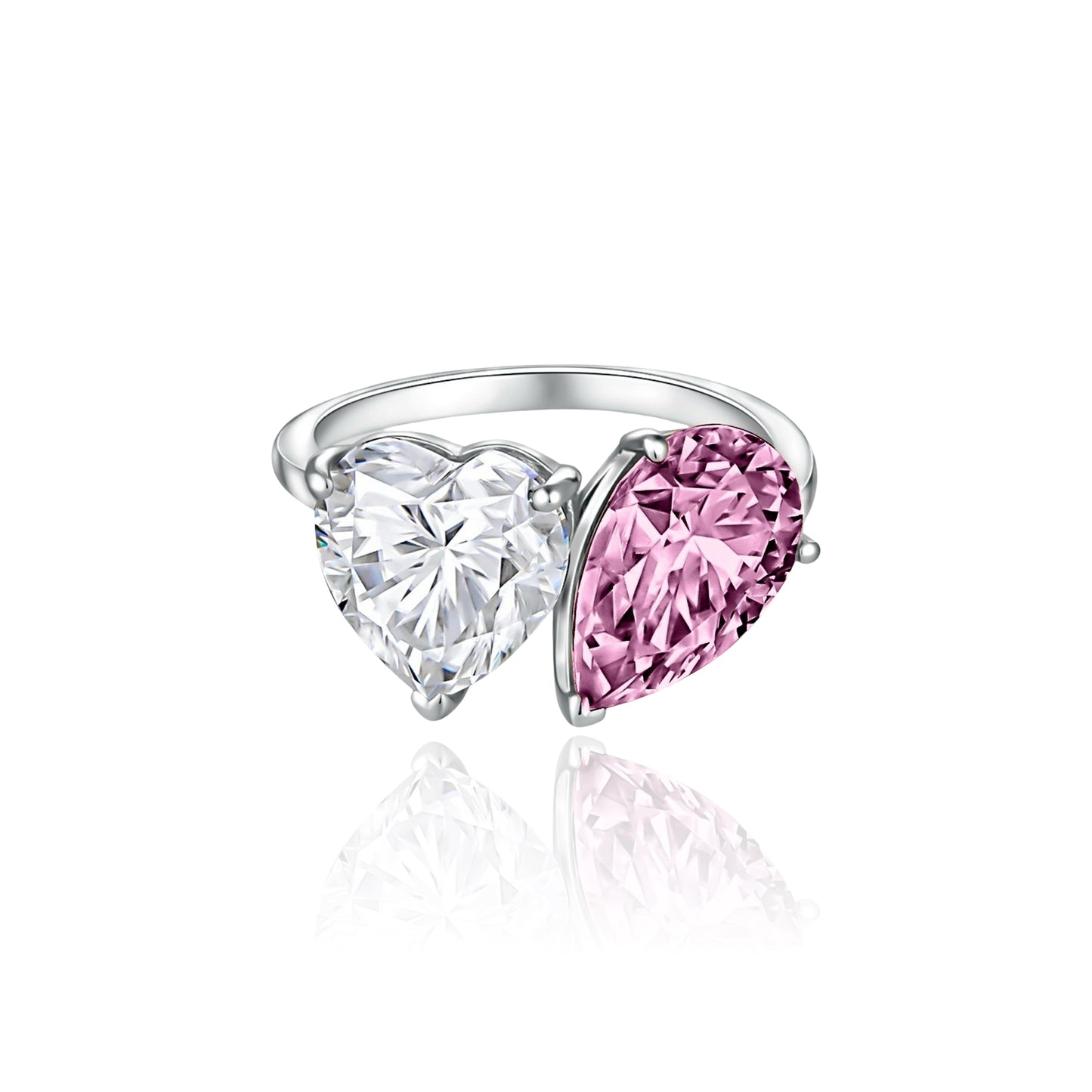 Amore Toi & Moi Ring – Light Pink Sapphire