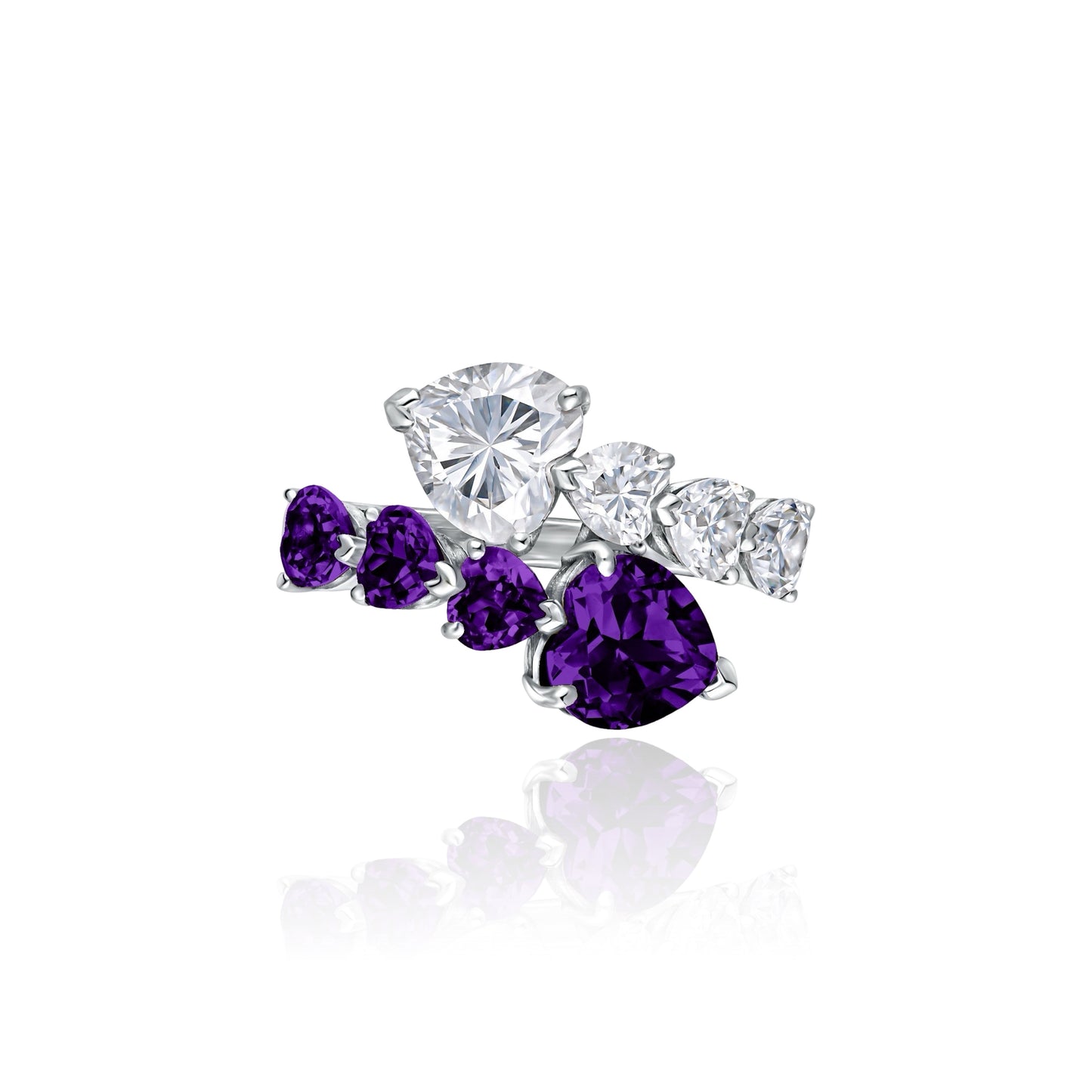 Amore Twist Ring – Purple Amethyst