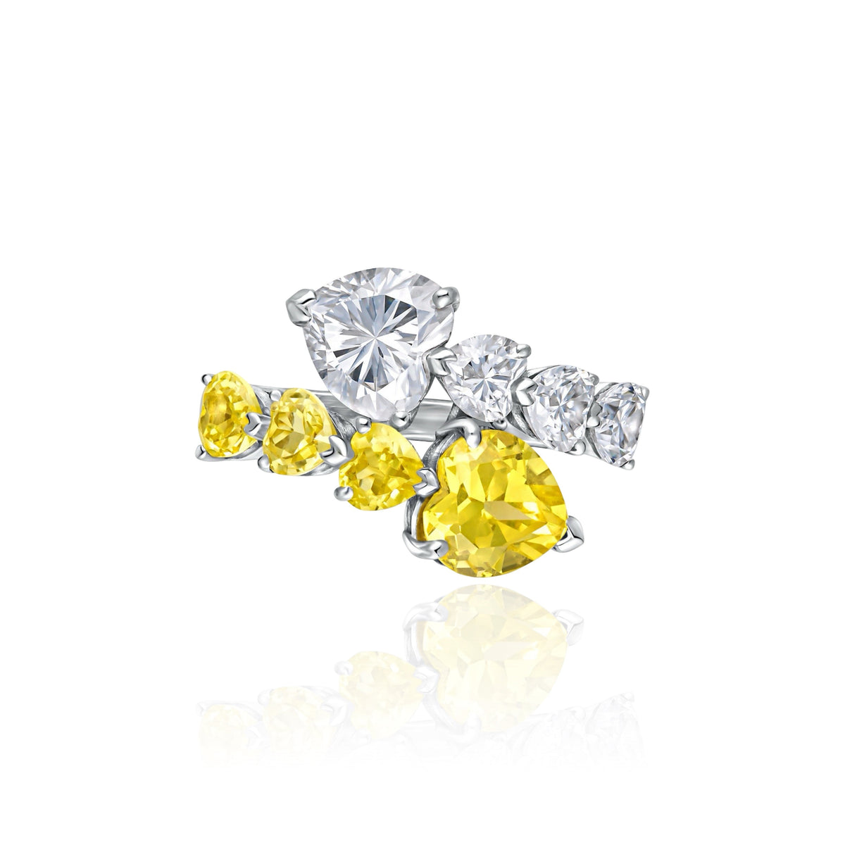 Amore Twist Ring – Yellow Sapphire
