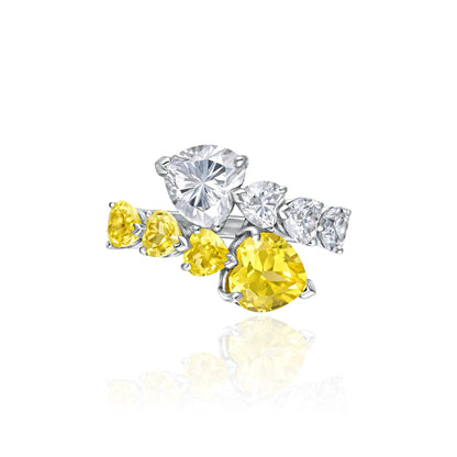 Amore Twist Ring – Yellow Sapphire