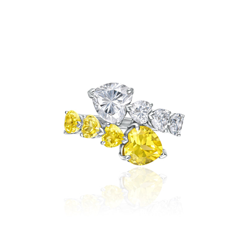 Amore Twist Ring – Yellow Sapphire