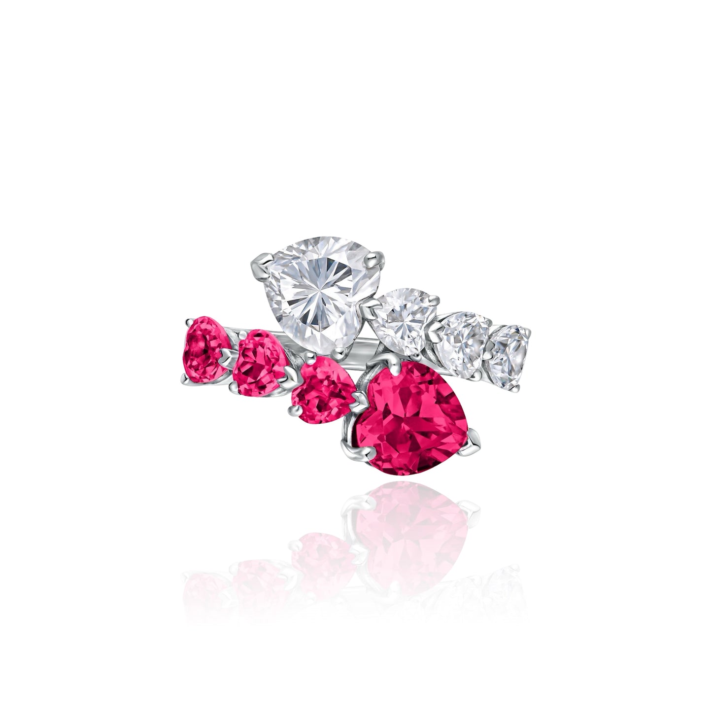 Amore Twist Ring – Red Ruby